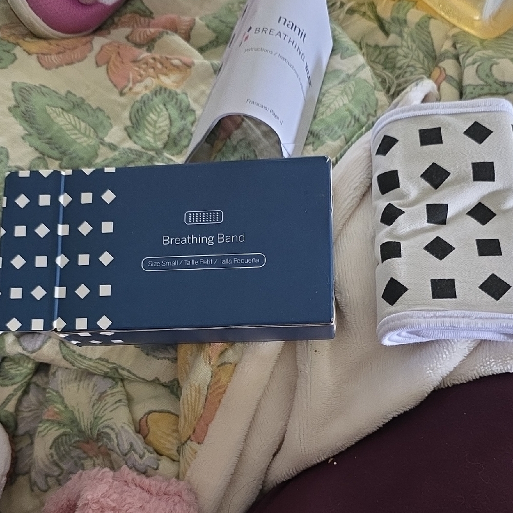 Blue and White Breathing Band
